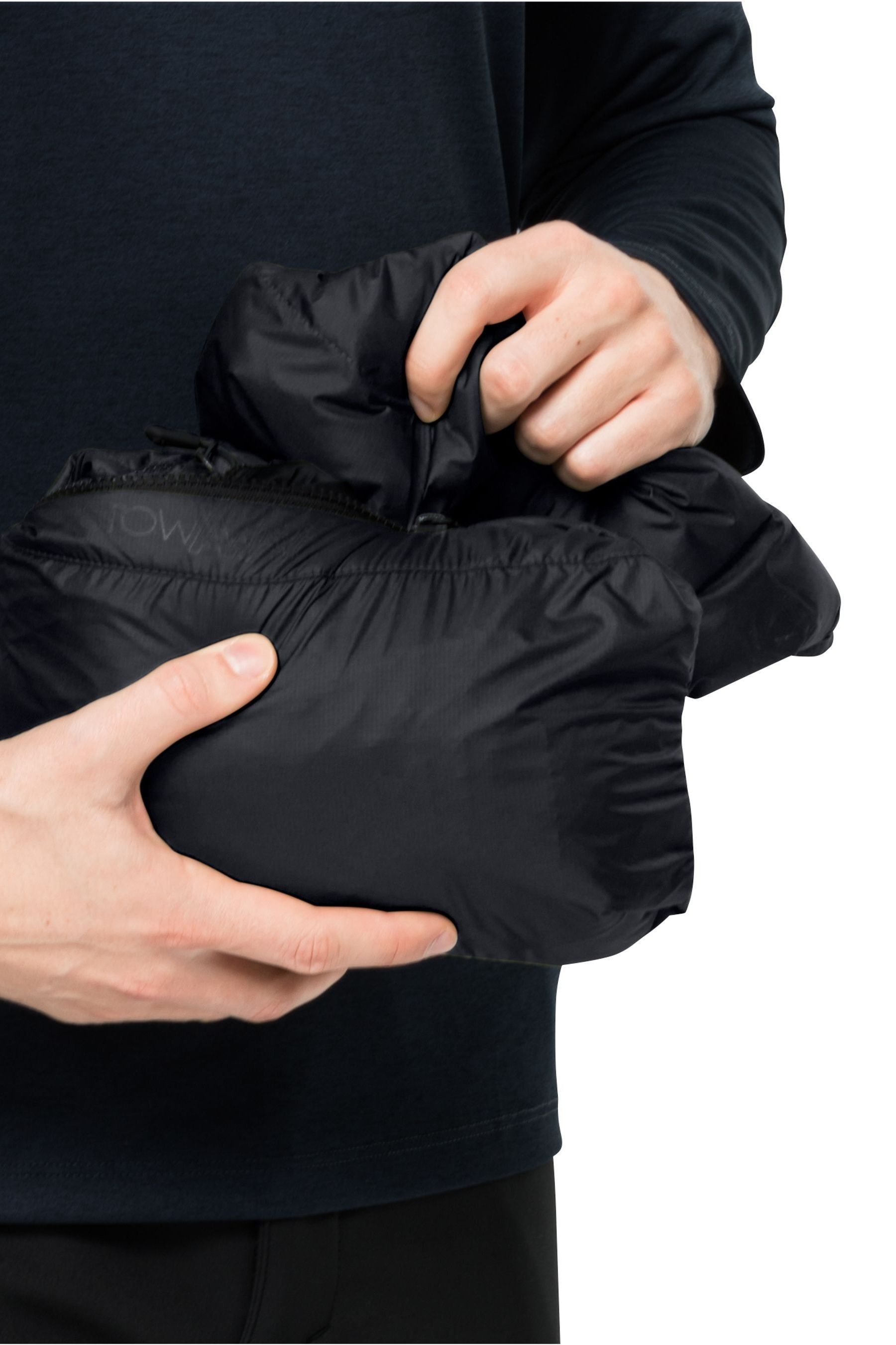 Buy Jack Wolfskin Helium Black Jacket from Next Luxembourg
