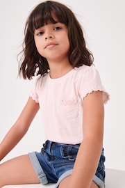 Pink Daisy Pocket T-Shirt (1.5-16yrs) - Image 1 of 4