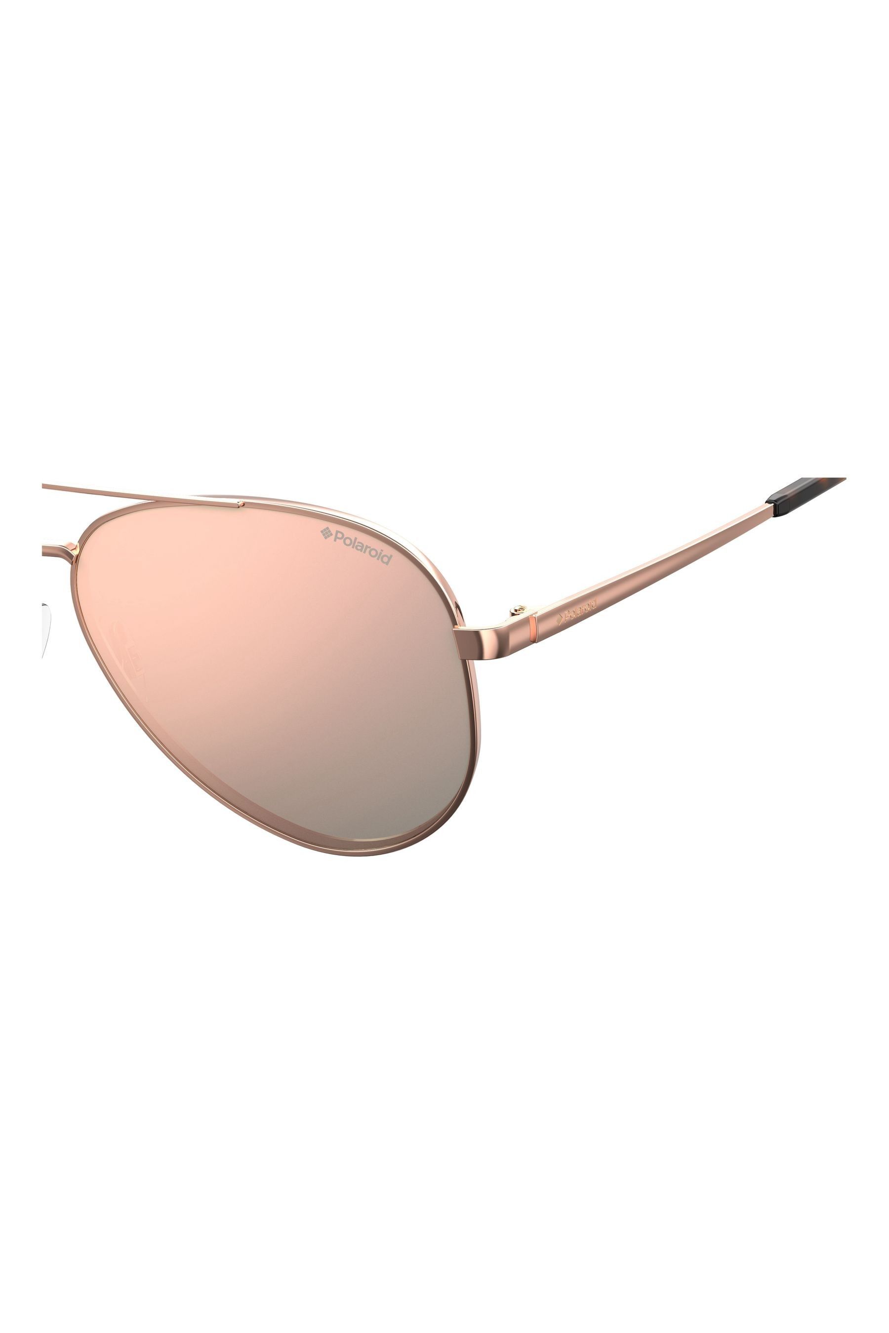 Buy Polaroid Rose Gold Pilot Polarised Lens Sunglasses from the Next UK online shop