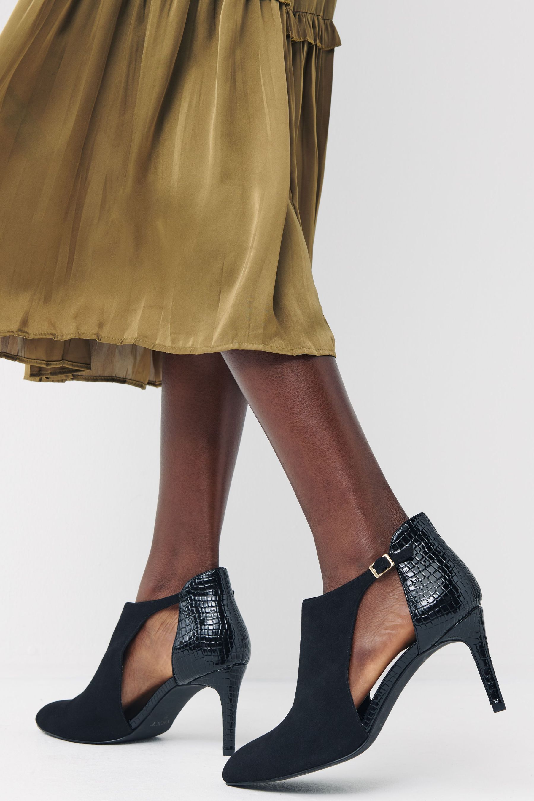 Booties with open sides cheap