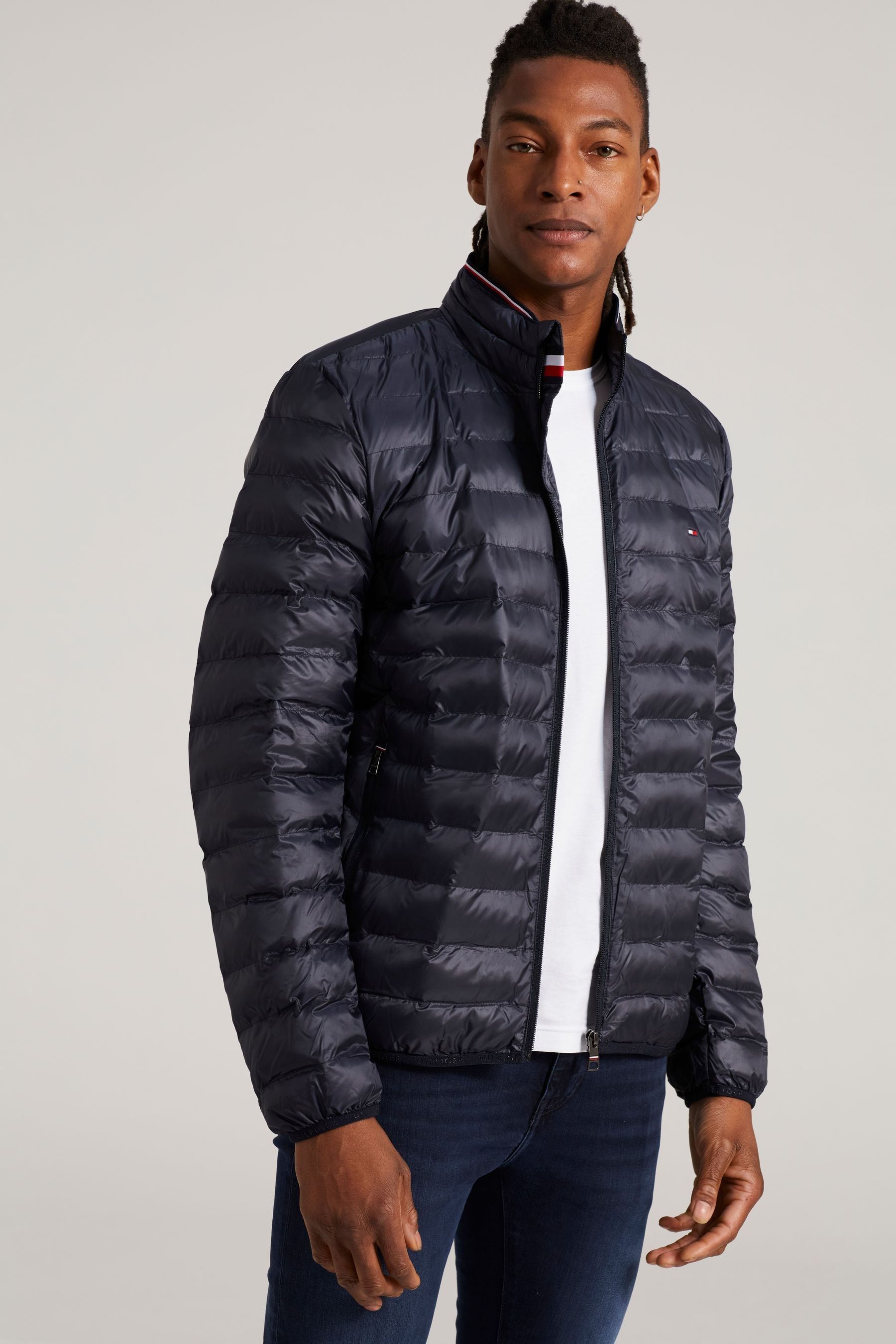 Buy Tommy Hilfiger Blue Core Packable Circular Jacket from Next Luxembourg