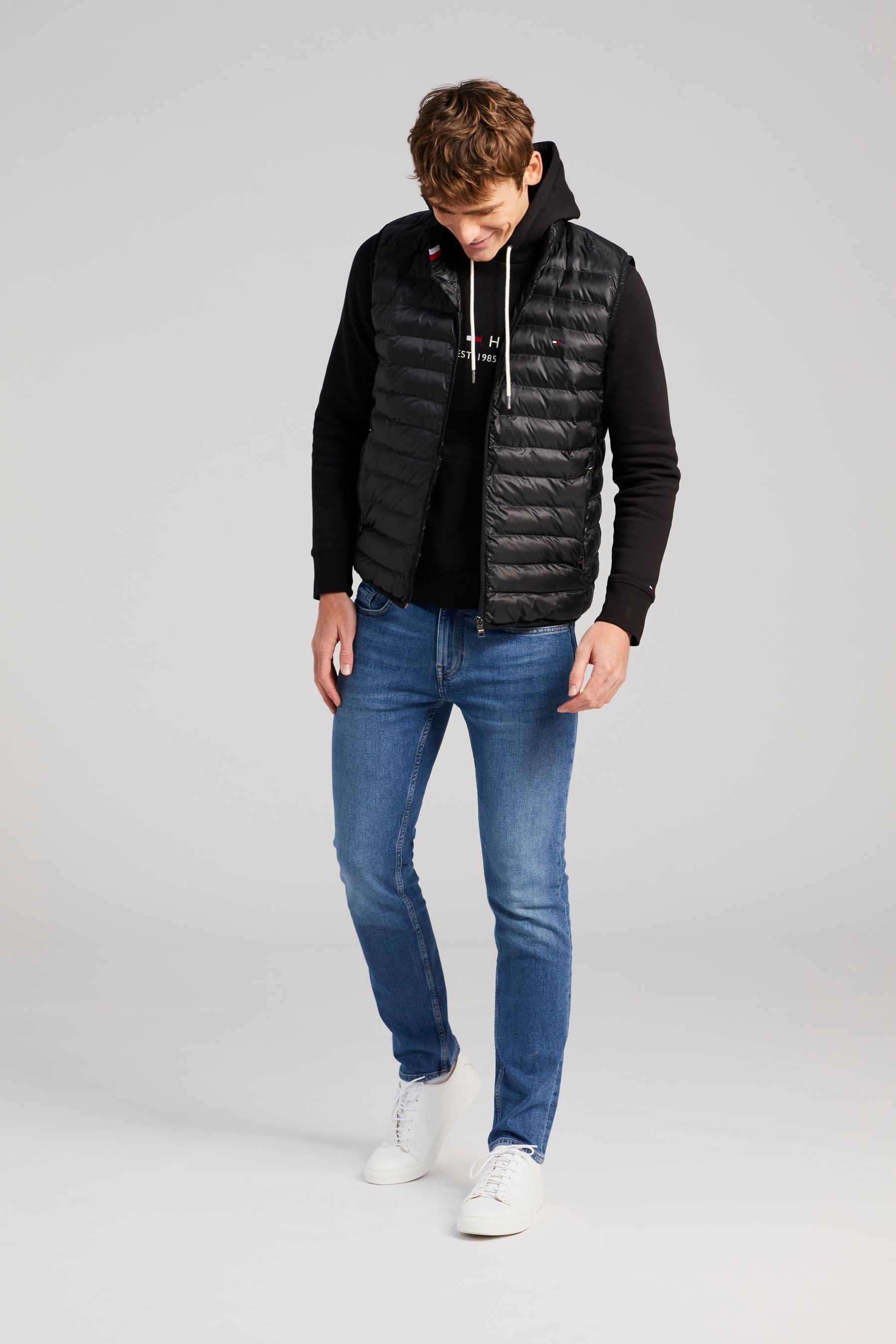 Buy Tommy Hilfiger Black Core Packable Circular Gilet from Next Malta