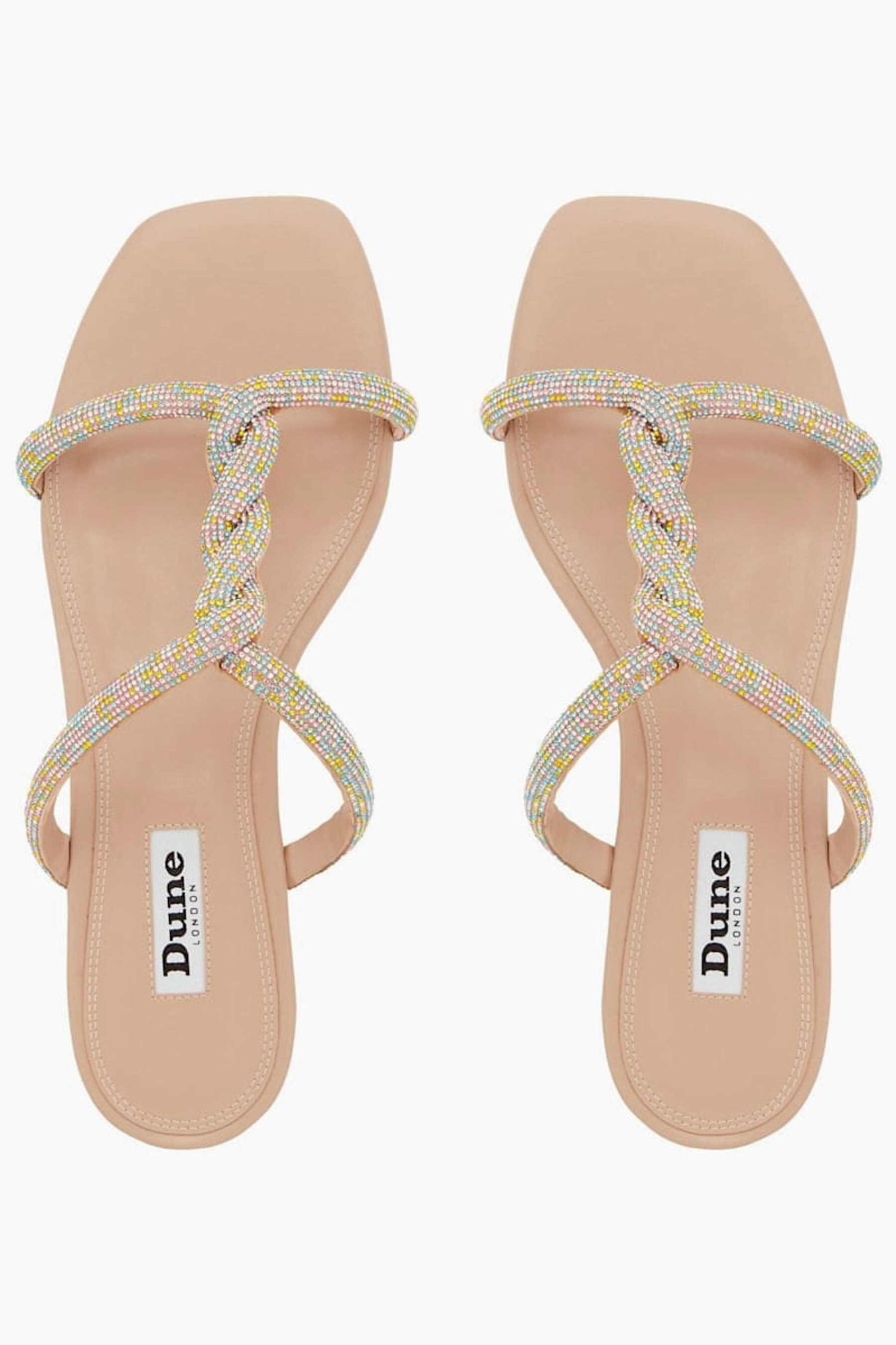 Dune flat sparkly sandals sale