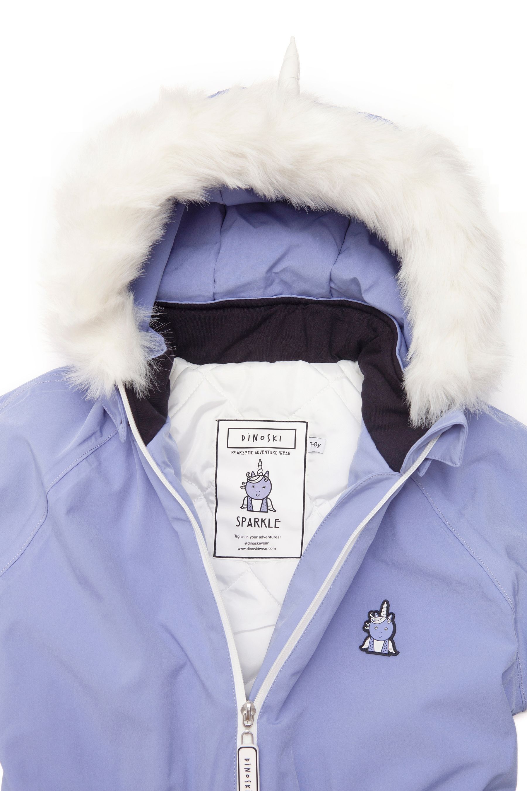 Buy Roarsome Lilac Sparkle Unicorn Ski Suit from Next Latvia
