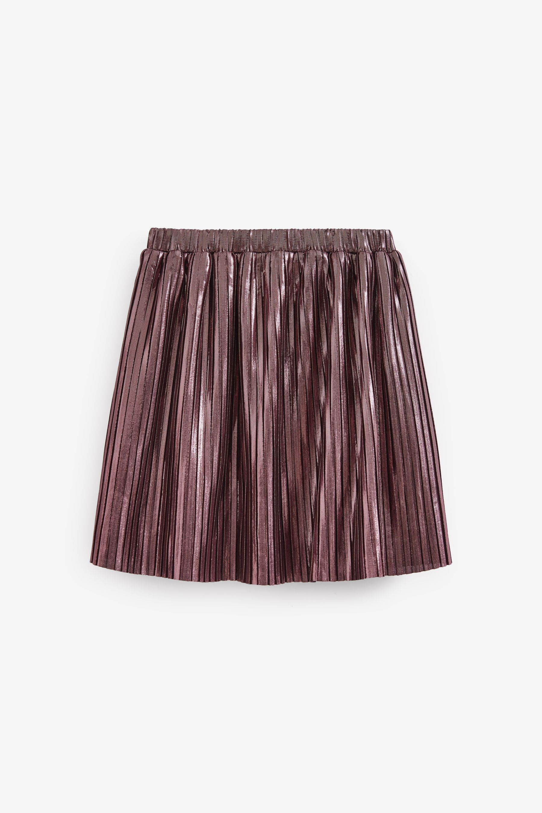 Buy Pink Metallic Pleat Skirt 3 16yrs from Next Austria