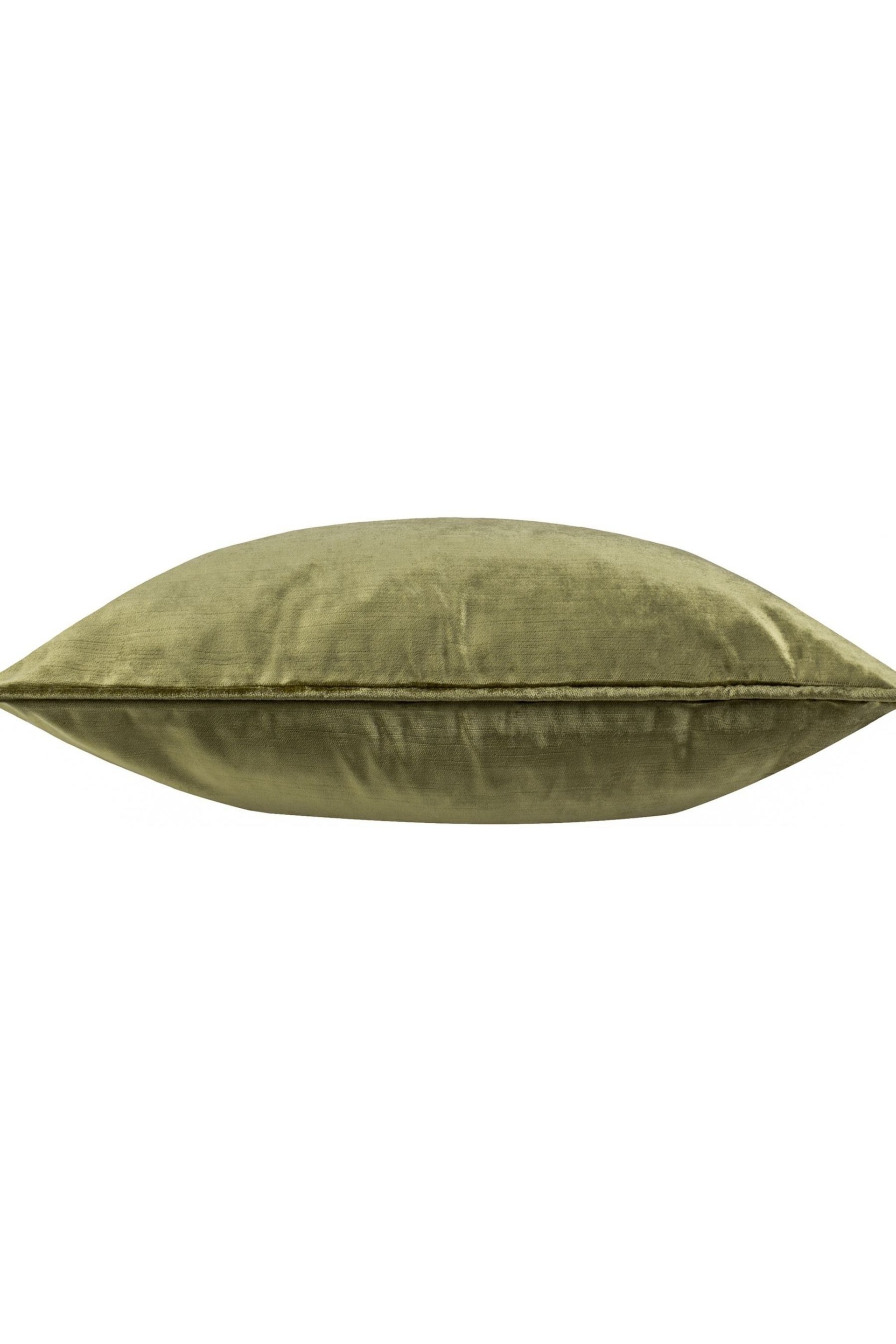 Riva Paoletti Olive Green Luxe Velvet Cushion - Image 2 of 3