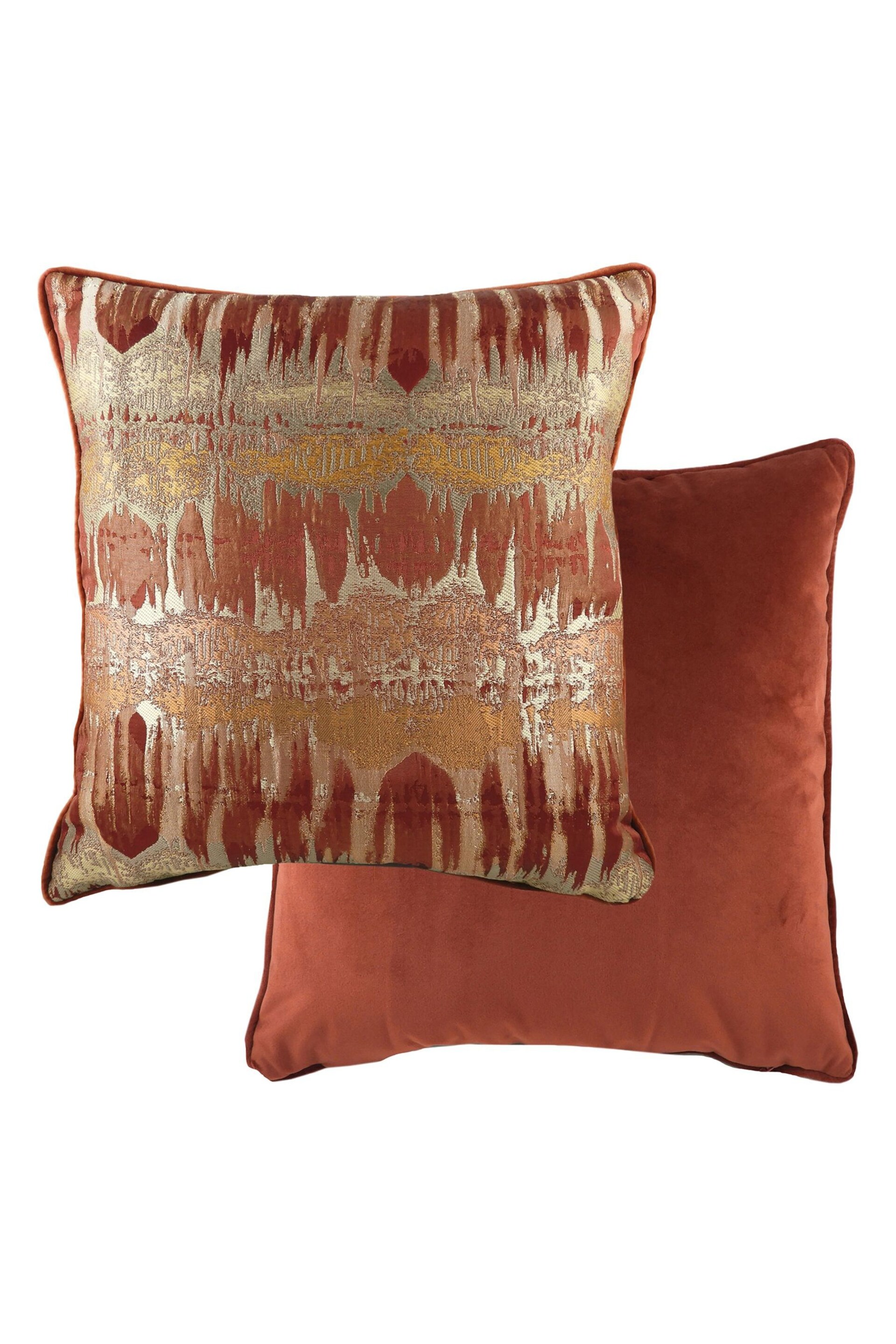 Evans Lichfield Terracotta Inca Cushion - Image 1 of 2