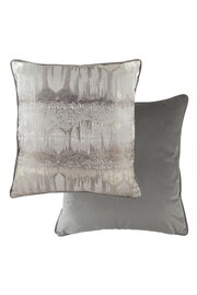 Evans Lichfield Steel Grey Inca Jacquard Polyester Filled Cushion - Image 1 of 1