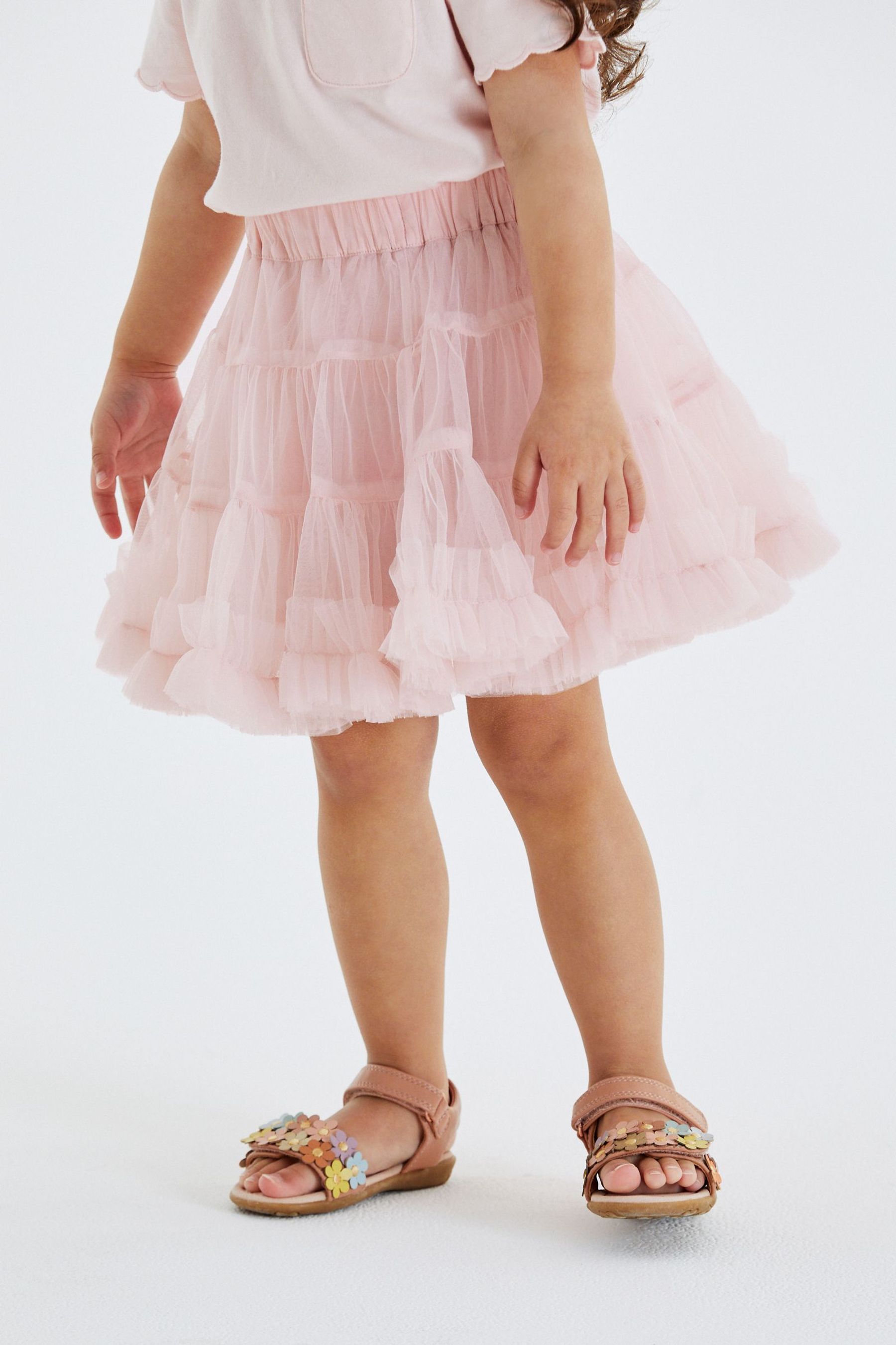 Pink ruffle tutu skirt clearance