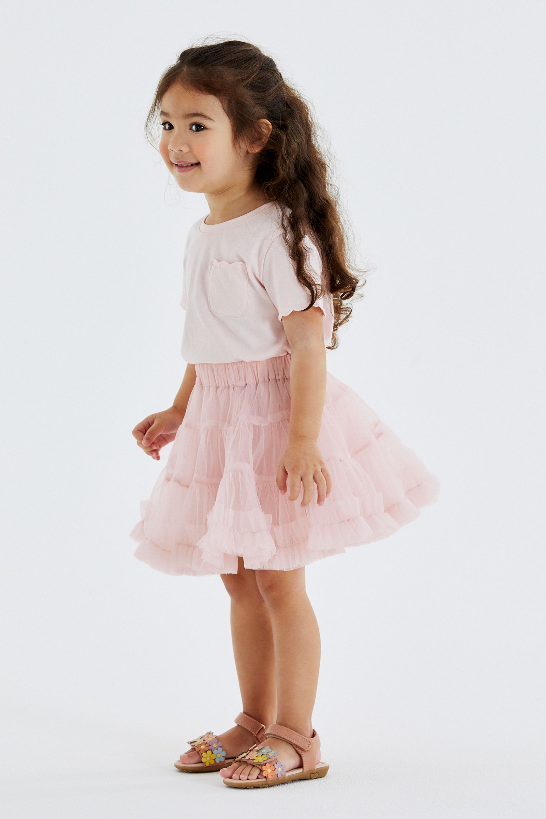 Buy Pale Pink Ruffle Tutu Skirt 3mths 7yrs from Next Luxembourg