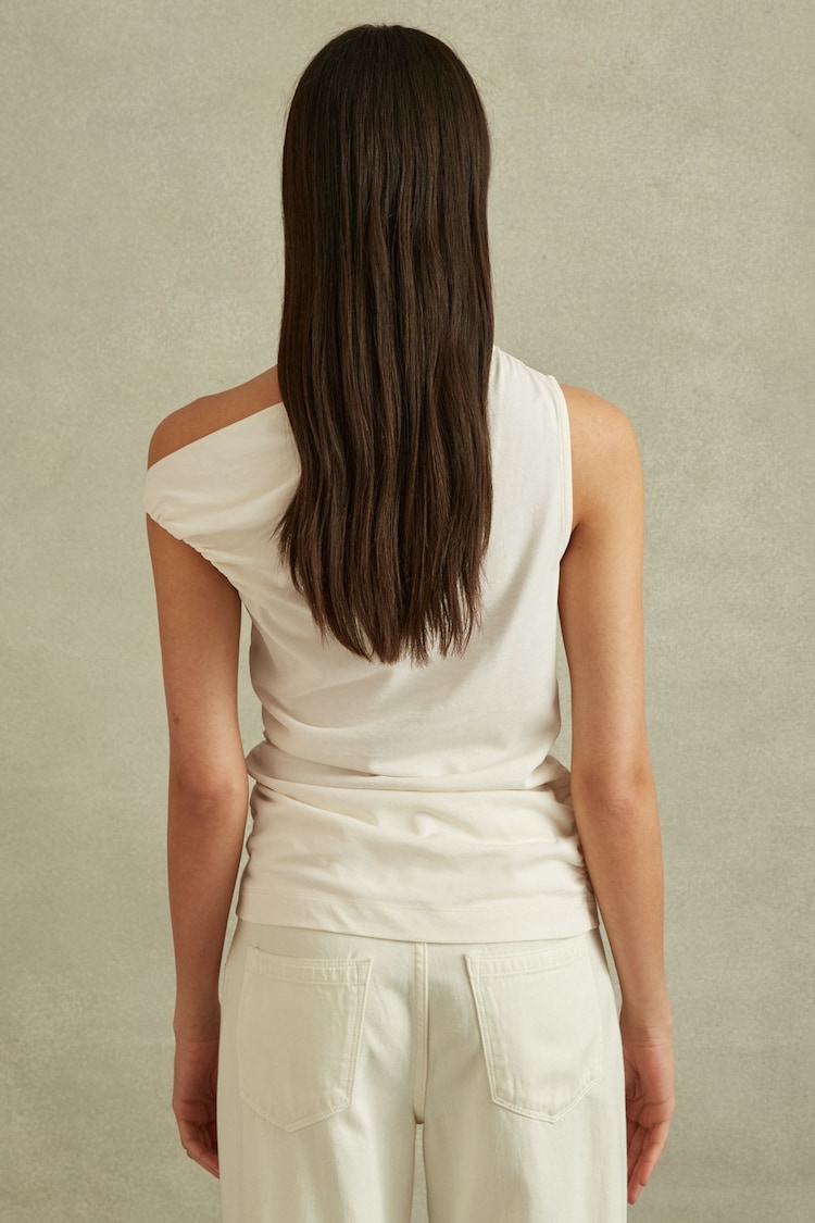 Reiss Ivory Dylan Ruched Off-The-Shoulder Top - Image 4 of 4