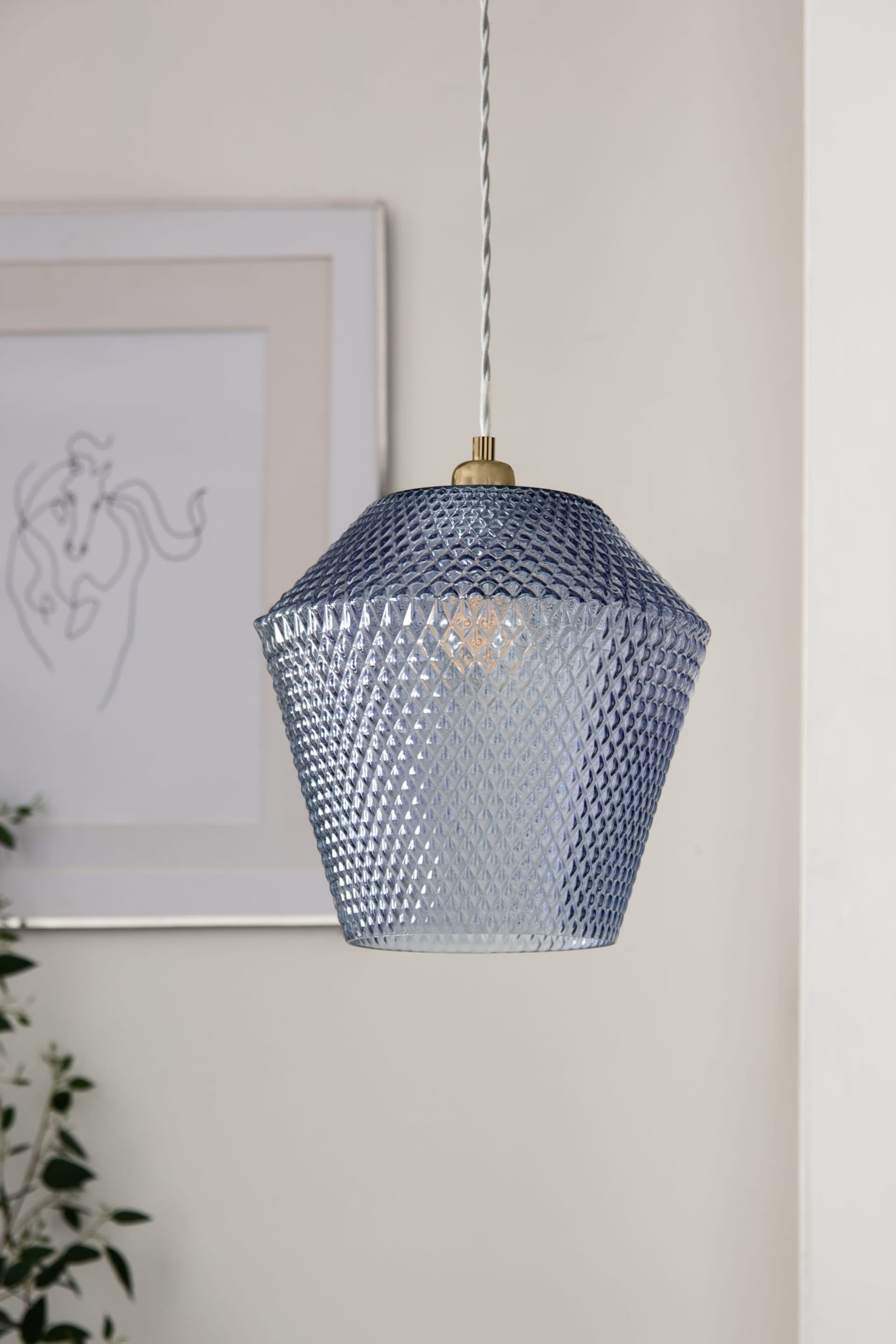 Blue Mia Easy Fit Lamp Shade - Image 2 of 7