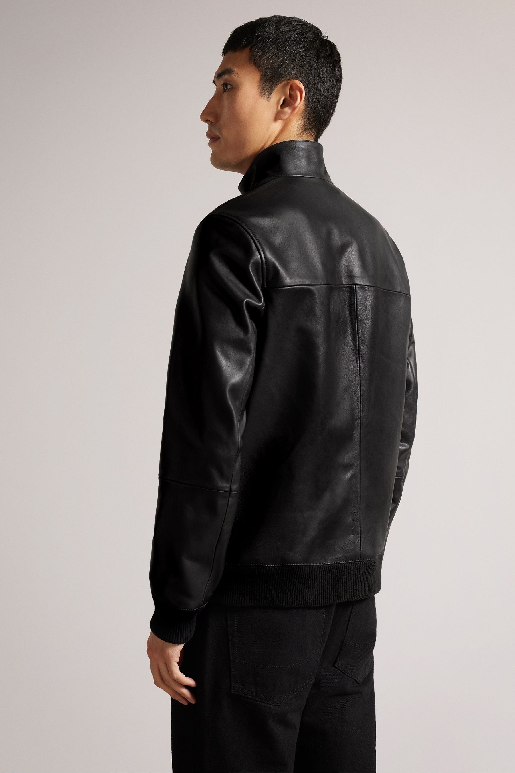 Ted baker leather bomber jacket store