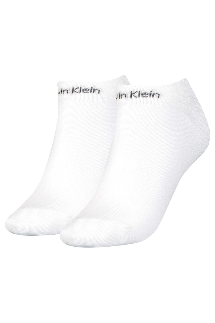 Calvin Klein White Grip Socks 2 Pack - Image 1 of 3