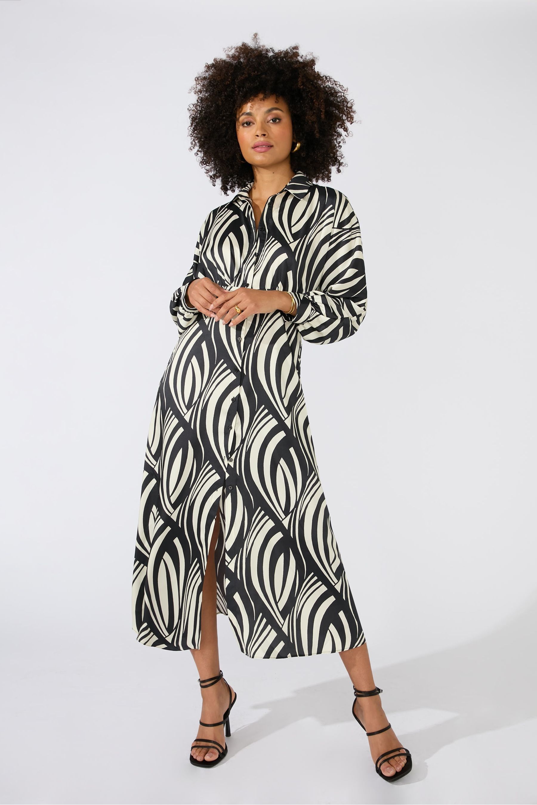 Next geometric dress top