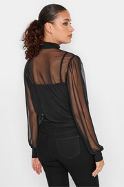 Long Tall Sally Black Mesh Cami Top - Image 3 of 5