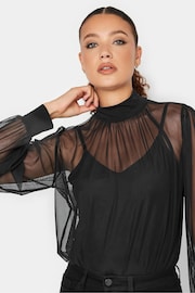 Long Tall Sally Black Mesh Cami Top - Image 5 of 5