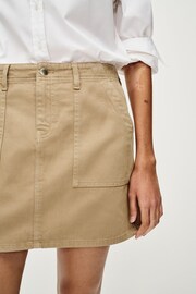 Sand Cargo Denim Mini Skirt - Image 5 of 6