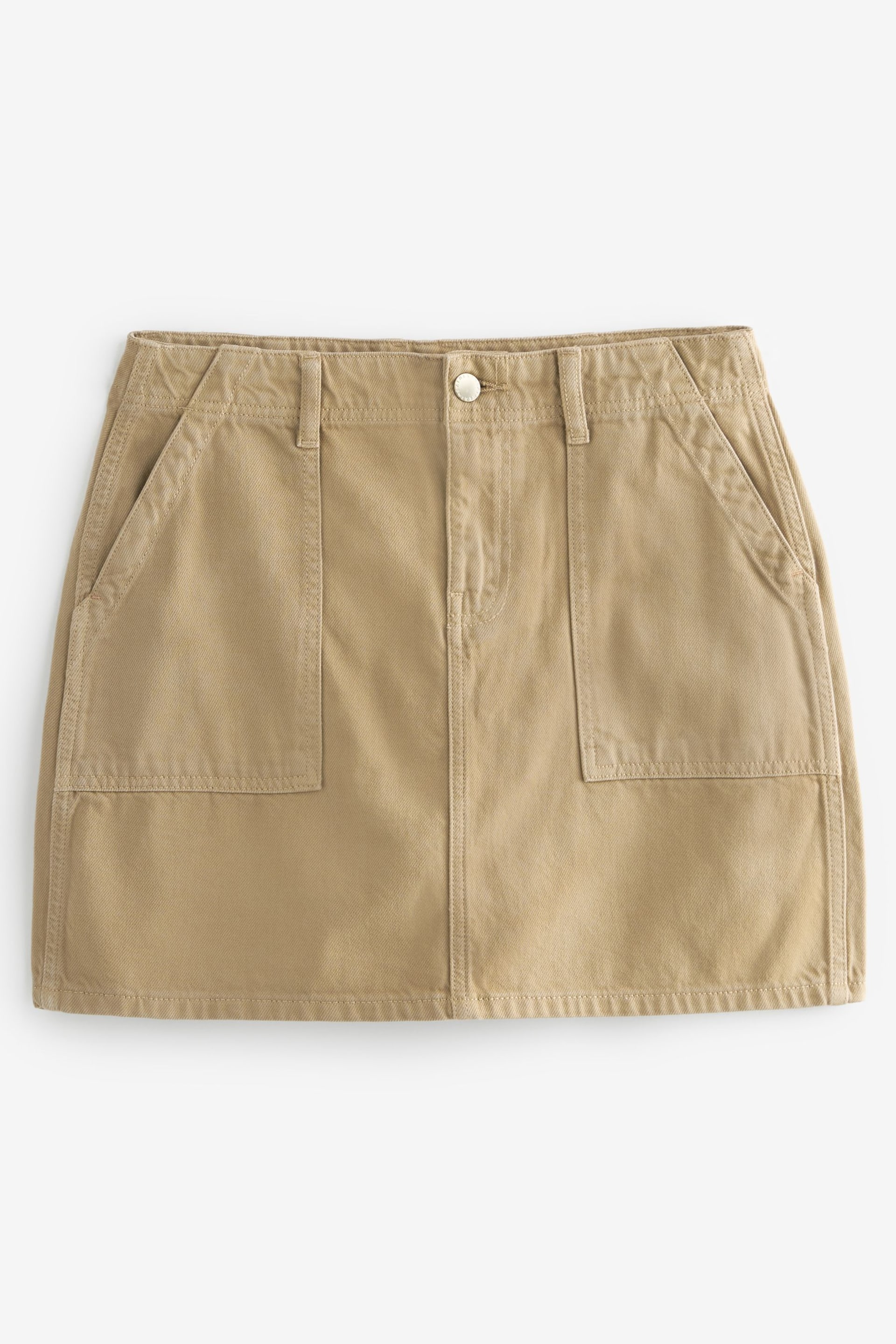 Sand Cargo Denim Mini Skirt - Image 6 of 6