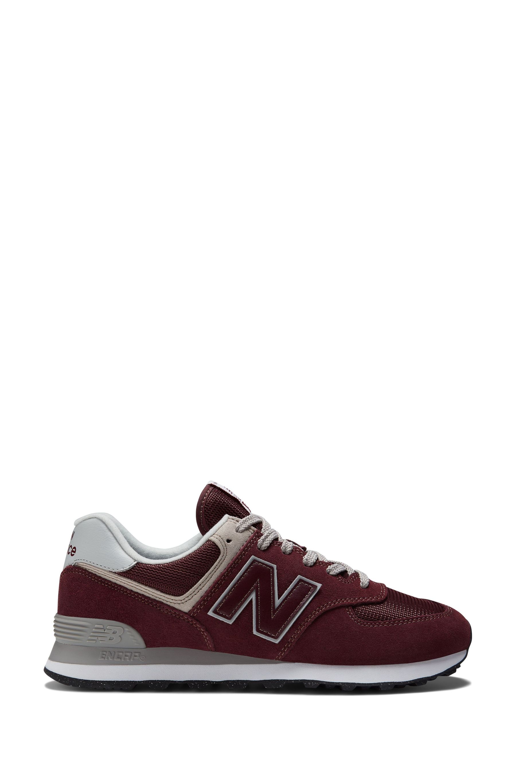 Buy New Balance Burgundy Red Mens 574 Trainers from Next Luxembourg