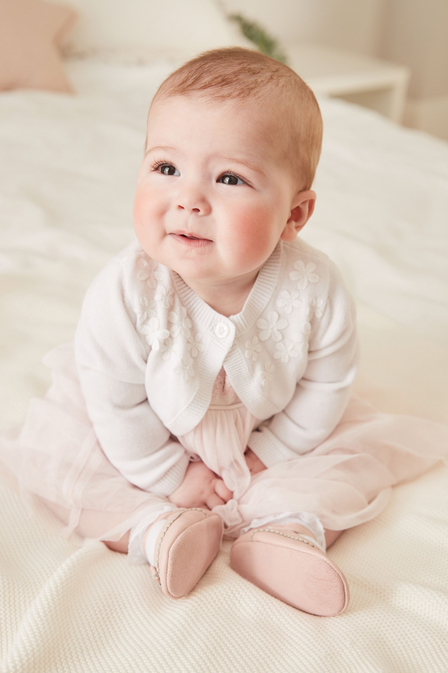 Baby white shrug cheap