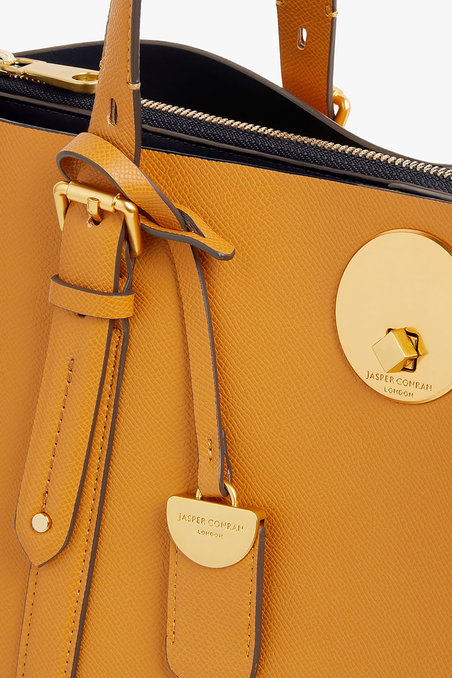 Buy Jasper Conran London Alexis Cross Hatch Leather Grab Tote Bag from Next Luxembourg