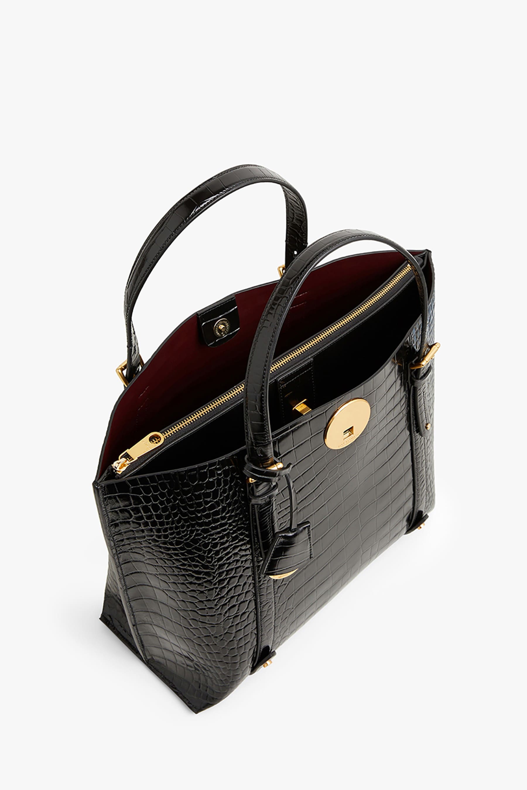 Buy Jasper Conran London Alexis Croc Leather Grab Tote Bag from Next Luxembourg