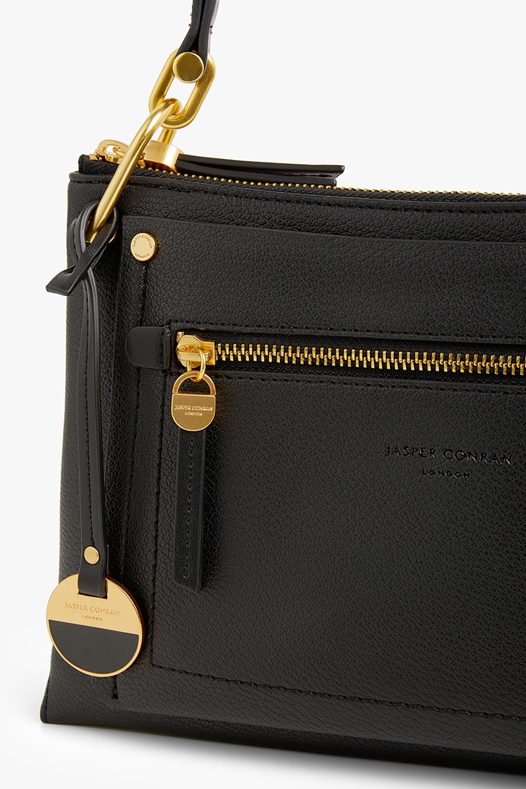 Buy Jasper Conran London Agatha Black 3 Section Cross Body Bag from Next Luxembourg