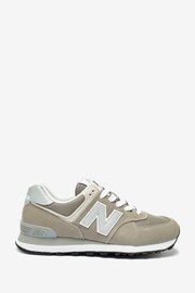 New Balance Grey Womens 574 Trainers - Image 1 of 12