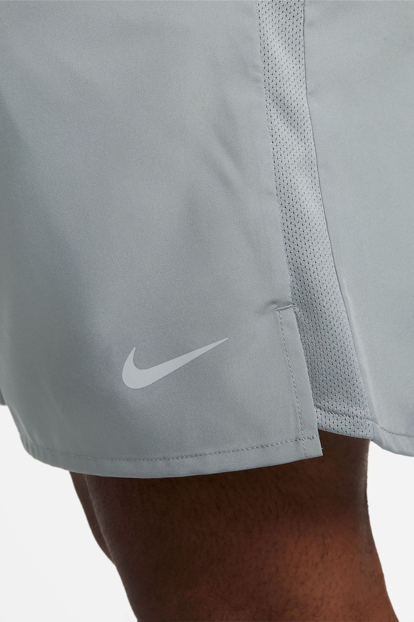 Nike Grey 7 Inch Challenger Dri-FIT 7 inch Brief-Lined Running Shorts - Image 12 of 14