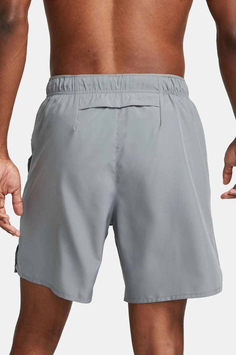 Nike Grey 7 Inch Challenger Dri-FIT 7 inch Brief-Lined Running Shorts - Image 3 of 14