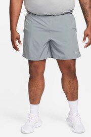 Nike Grey 7 Inch Challenger Dri-FIT 7 inch Brief-Lined Running Shorts - Image 7 of 14