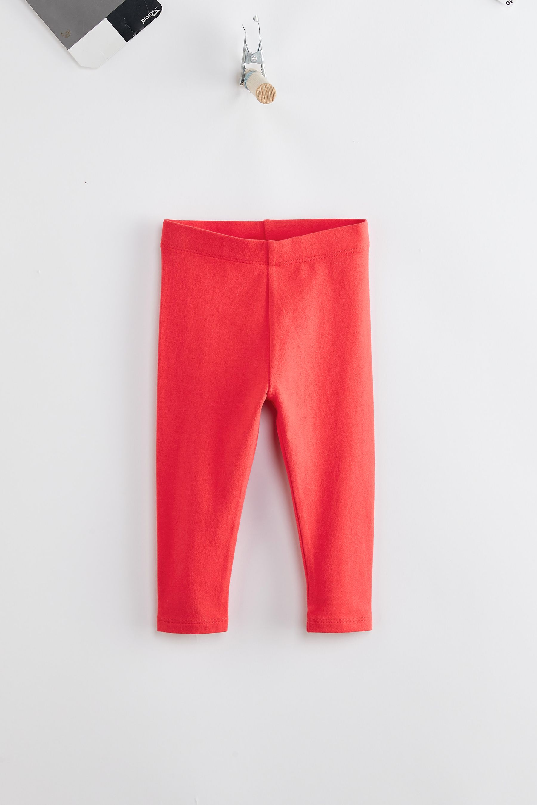 Girls red leggins sales