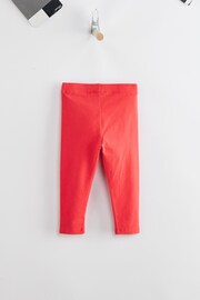 Red Plain Leggings (3mths-7yrs) - Image 2 of 3