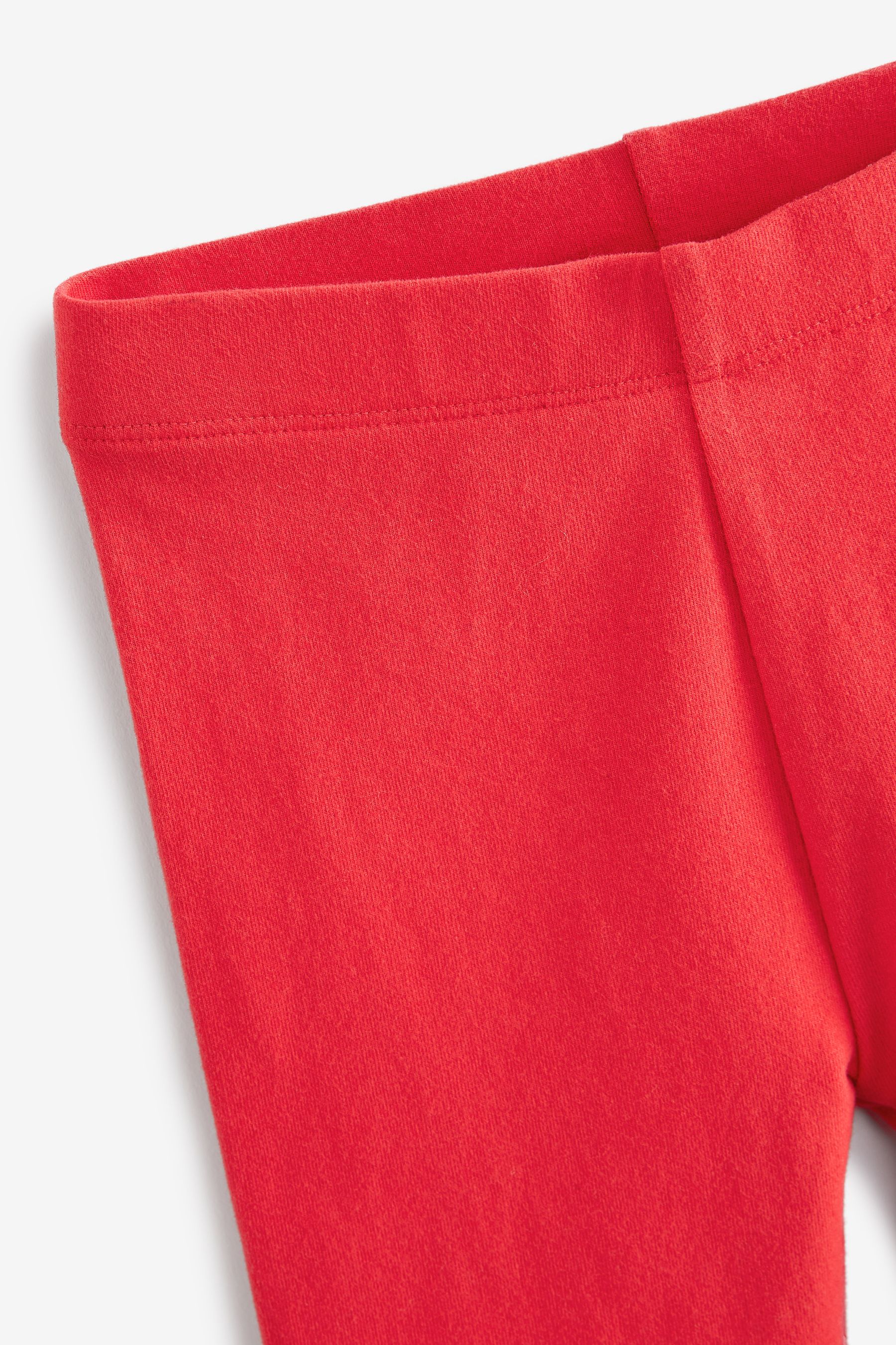 Red Plain Leggings 3mths 7yrs