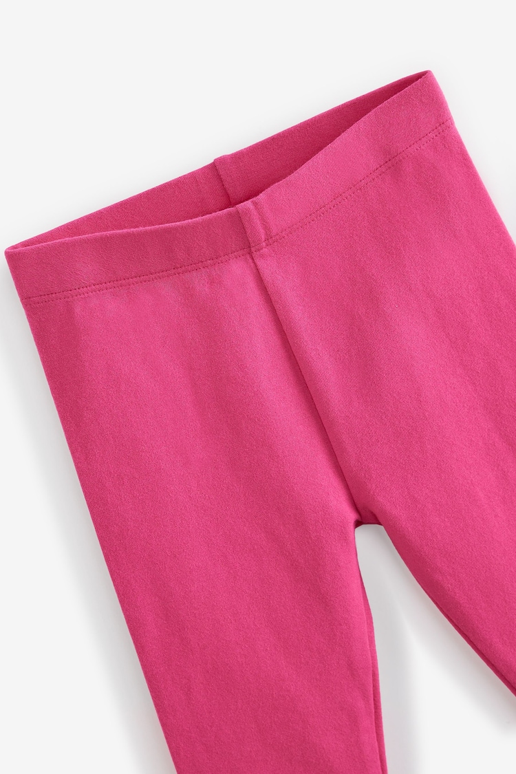 Bright Pink Plain Leggings (3mths-7yrs) - Image 3 of 3