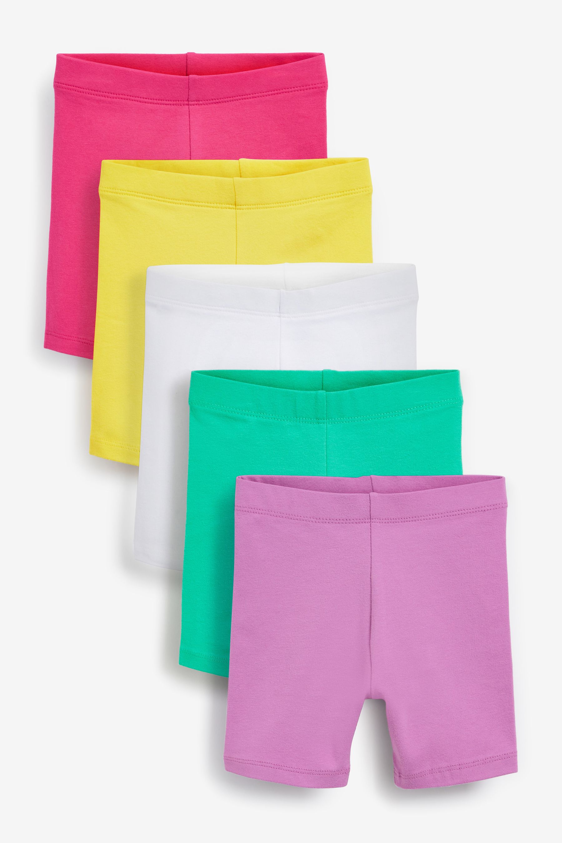 Buy Bright 5 Pack Cotton Cycling Shorts 3mths 7yrs from the Next UK online shop