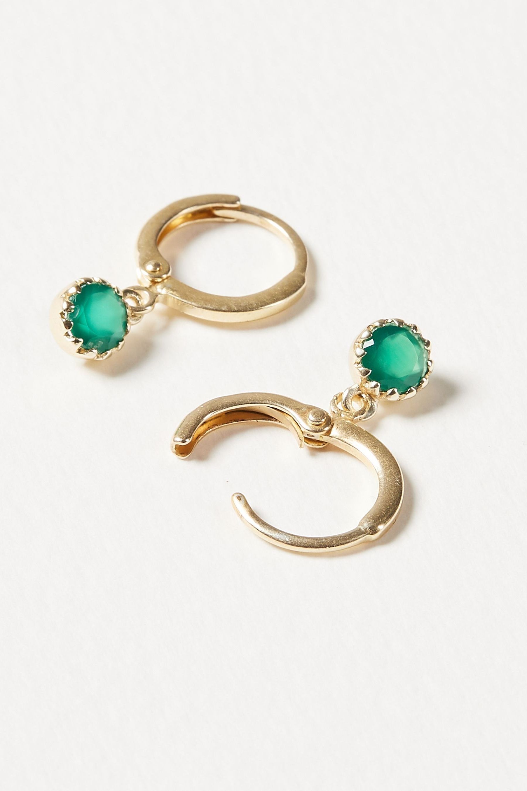 Oliver bonas green earrings online