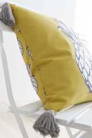 Pineapple Elephant Yellow Tupi Pineapple Outdoor/Indoor Water Resistant Cushion - Image 3 of 5