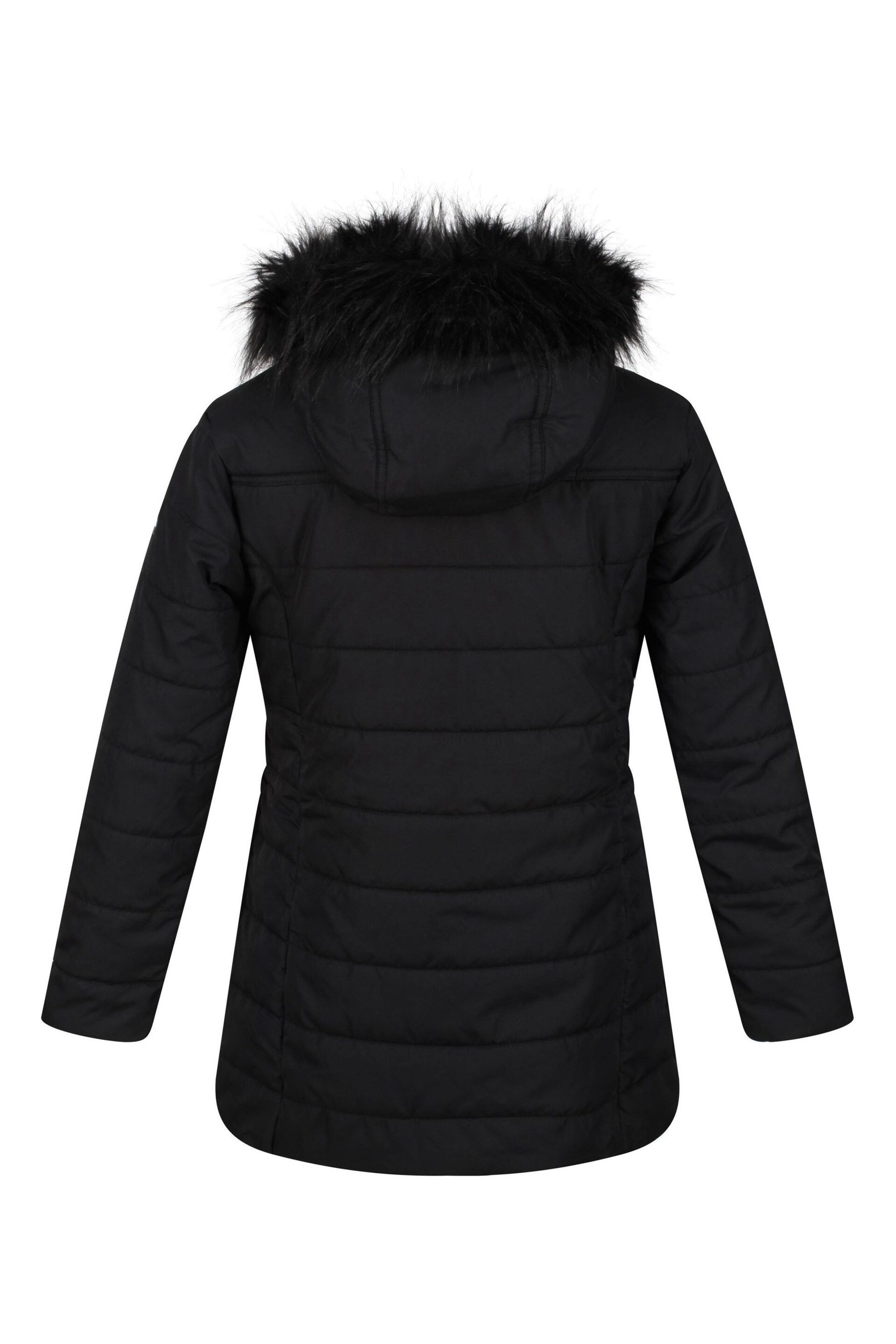 Regatta Black Fabrizia Insulated Thermal Longline Jacket - Image 5 of 7