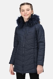 Regatta Blue Fabrizia Insulated Thermal Longline Jacket - Image 1 of 8