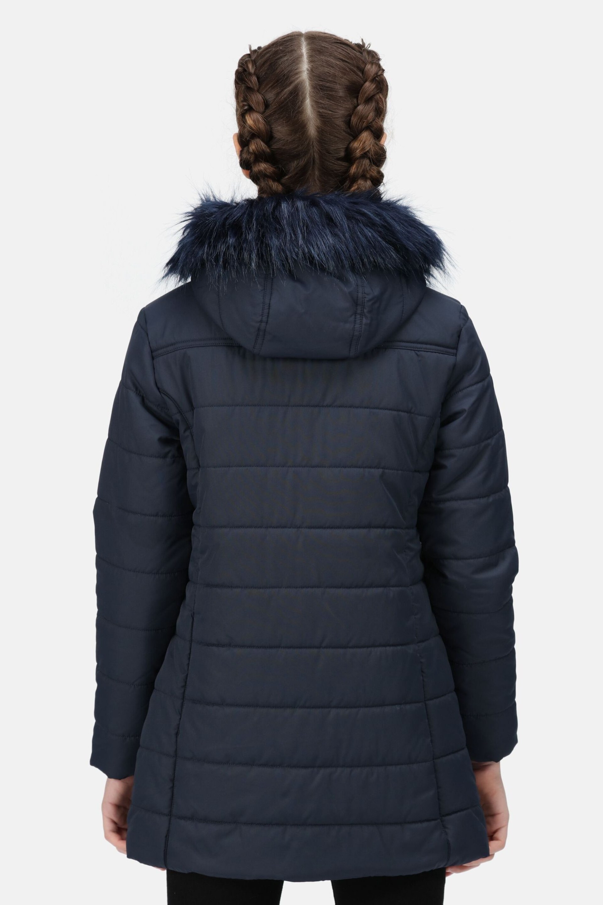 Regatta Blue Fabrizia Insulated Thermal Longline Jacket - Image 2 of 8