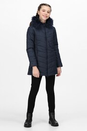 Regatta Blue Fabrizia Insulated Thermal Longline Jacket - Image 3 of 8