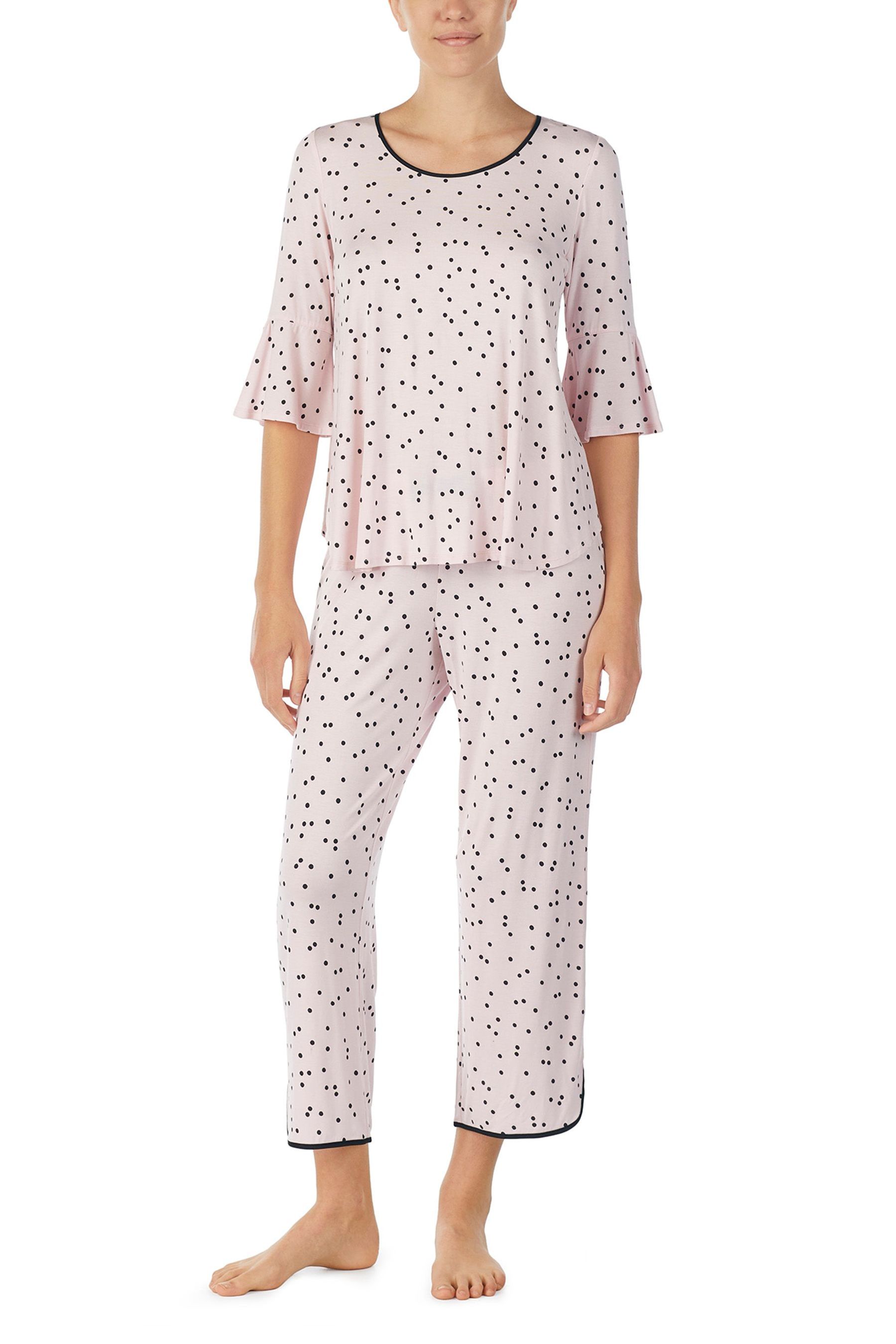 Buy kate spade new york Pink Scattered Polka Dot Cropped Leg Pyjama Set from Next Luxembourg