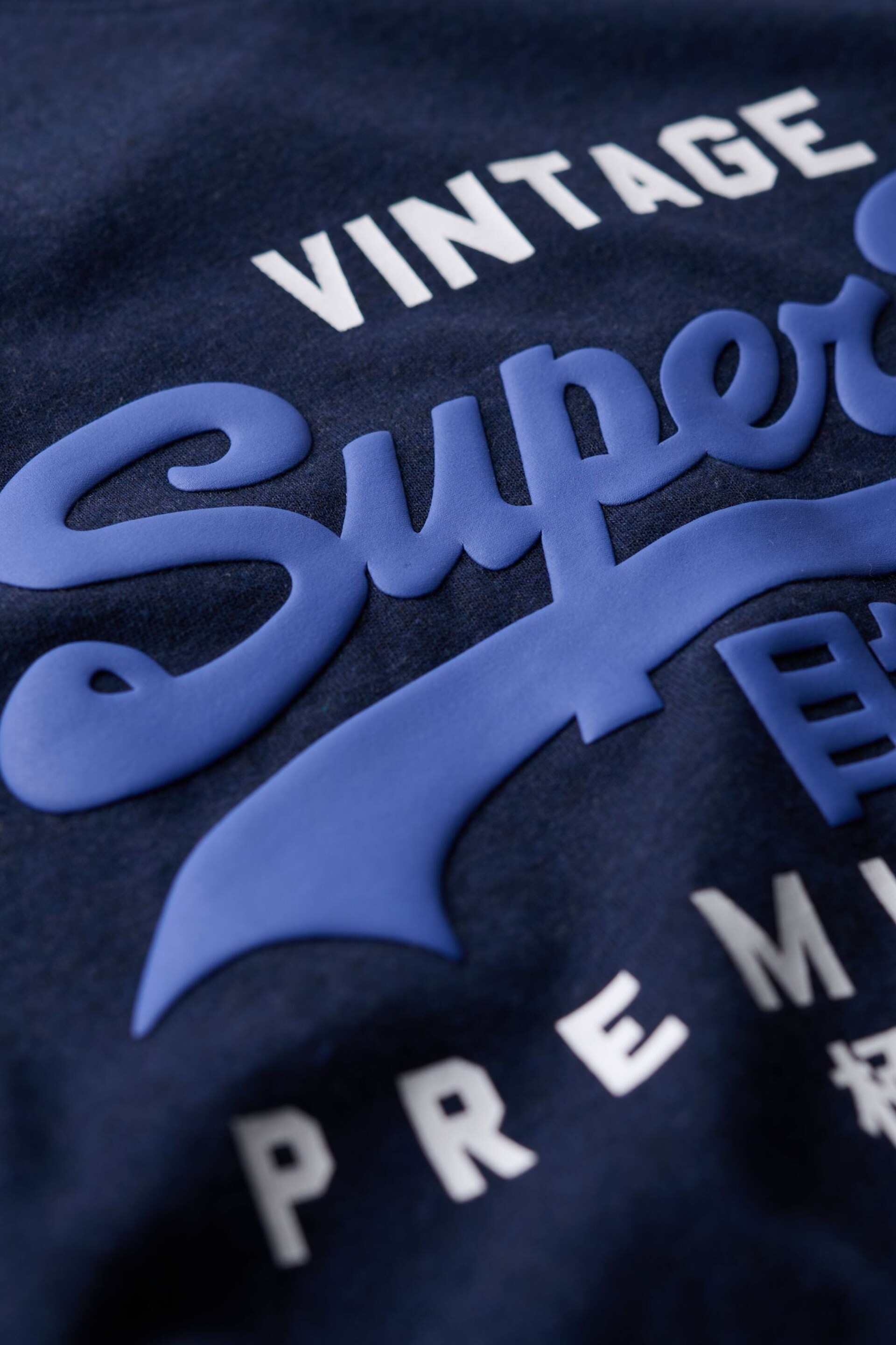 Superdry Blue Essential Logo Embriodery T-Shirt - Image 11 of 12