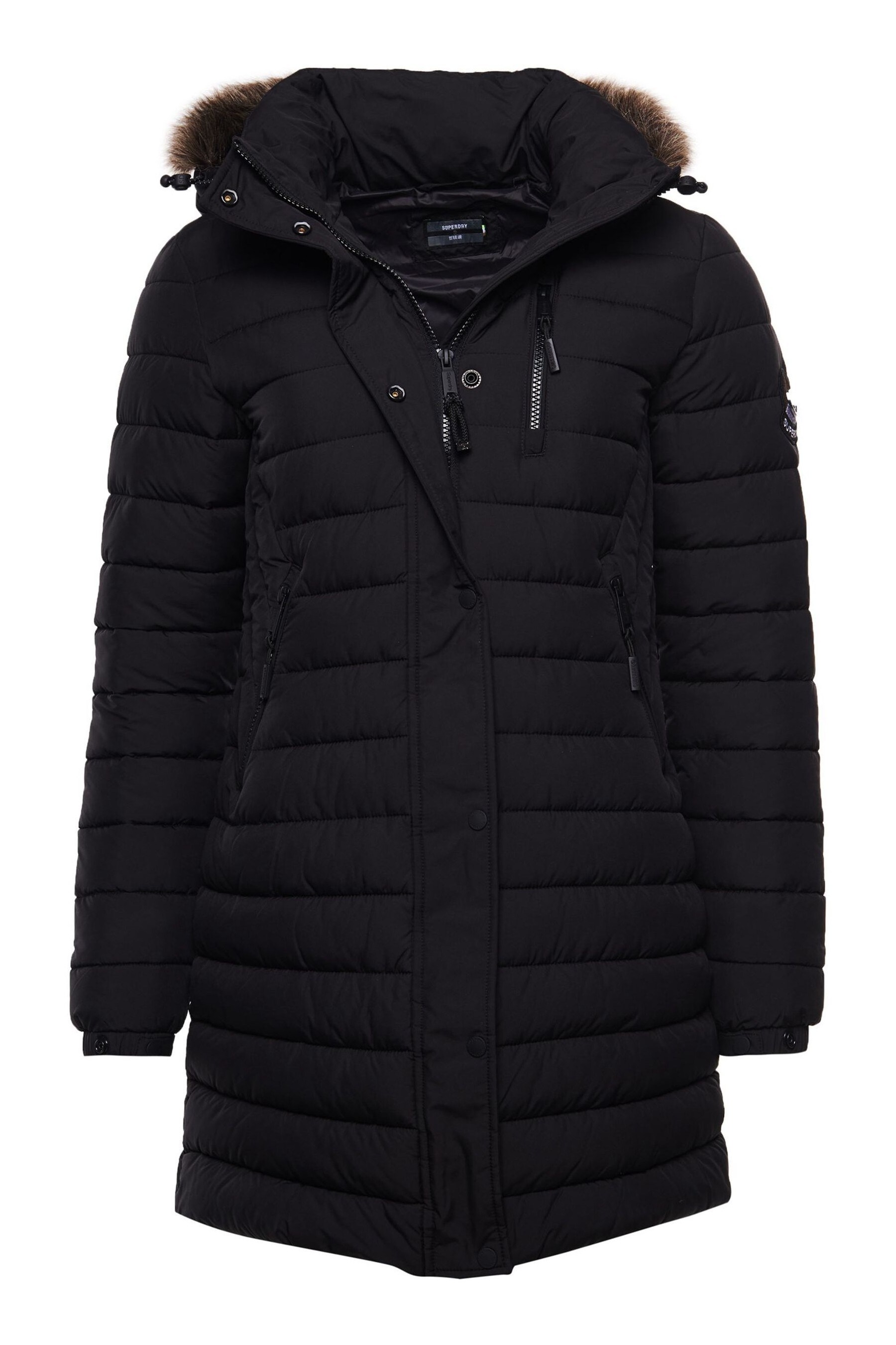 Buy Superdry Black Super Fuji Padded Coat from Next Ireland