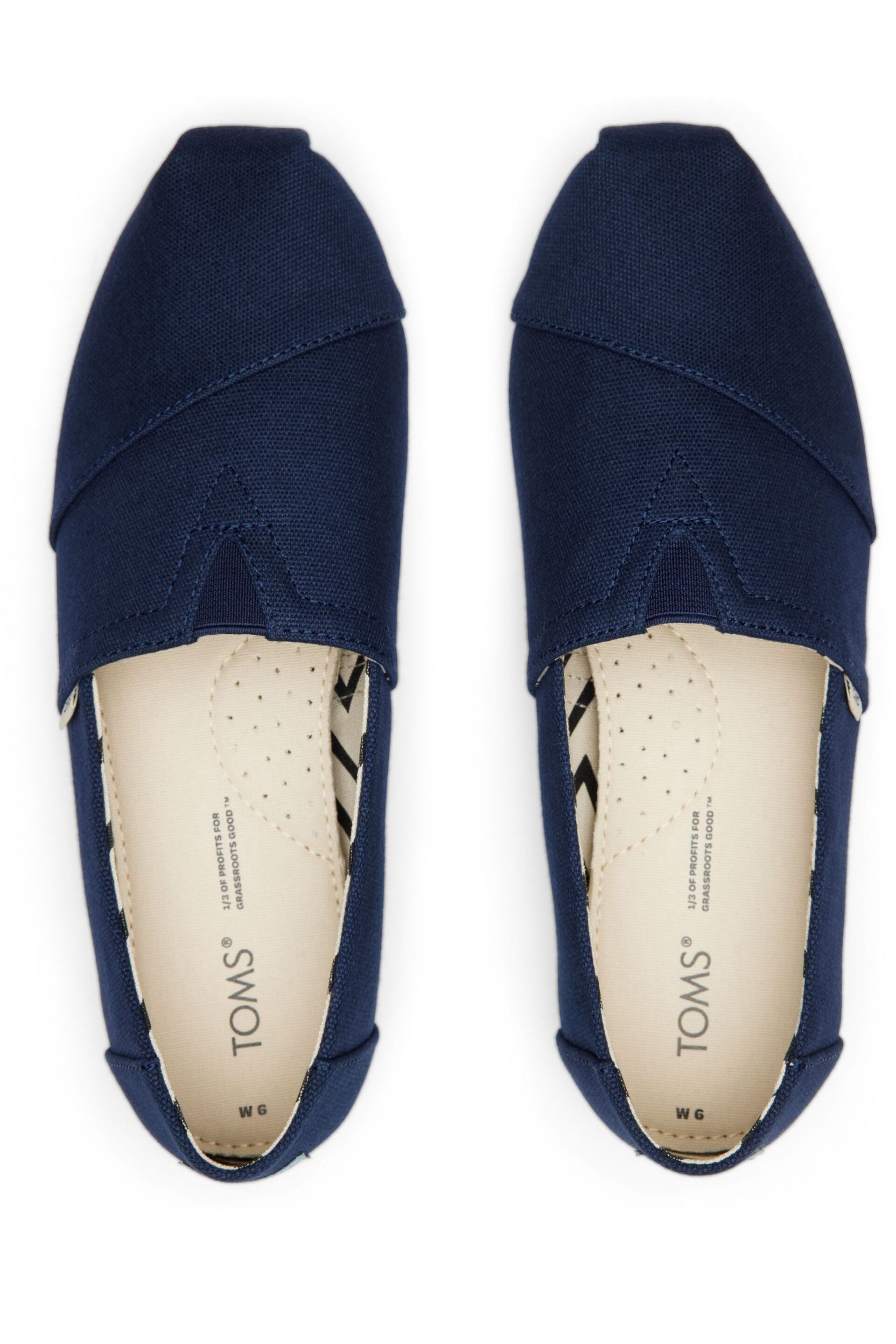 TOMS Vegan Alpargata Cotton Canvas Shoes - Image 3 of 5