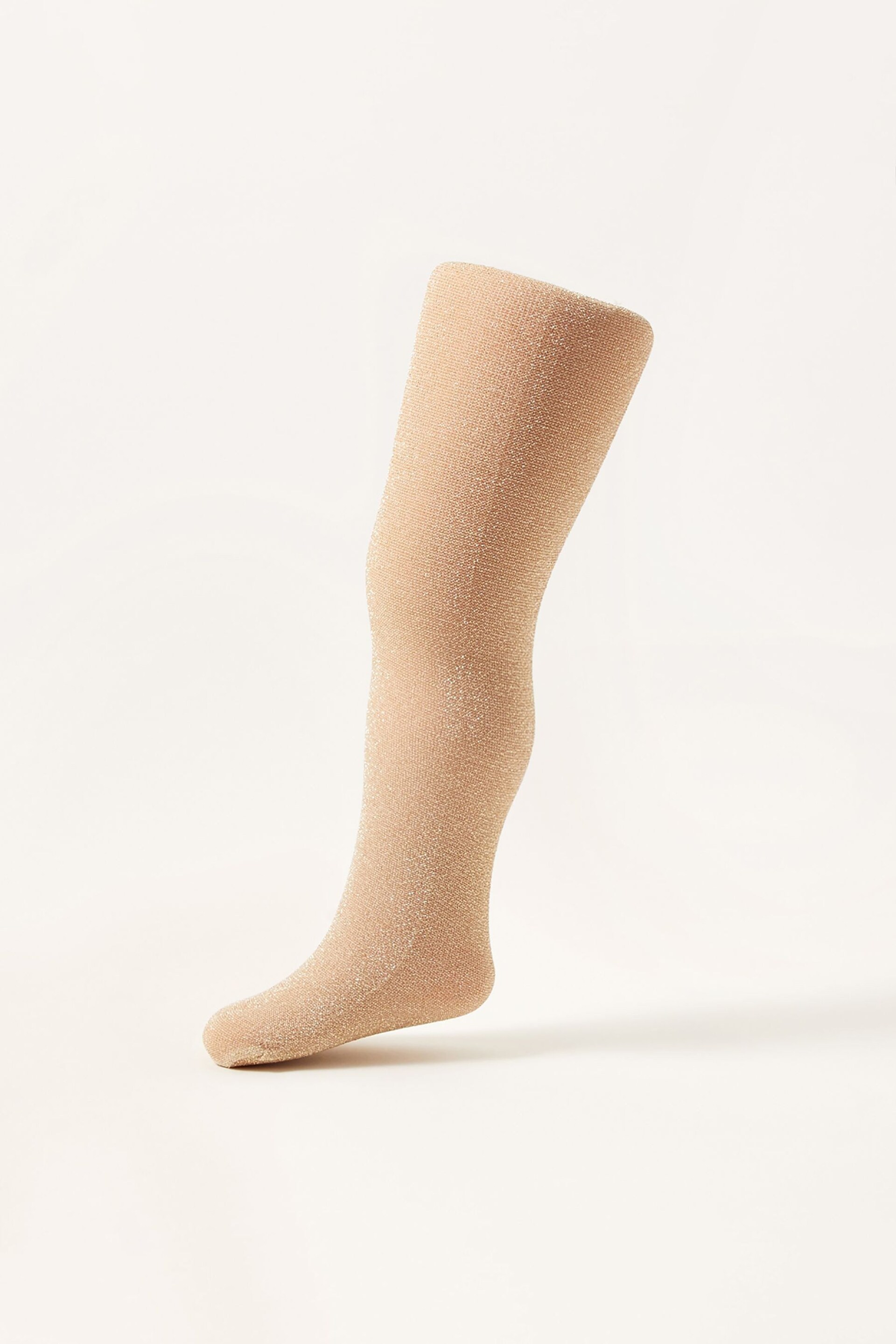 Monsoon Gold Light Baby Sparkly Tights - Image 1 of 3