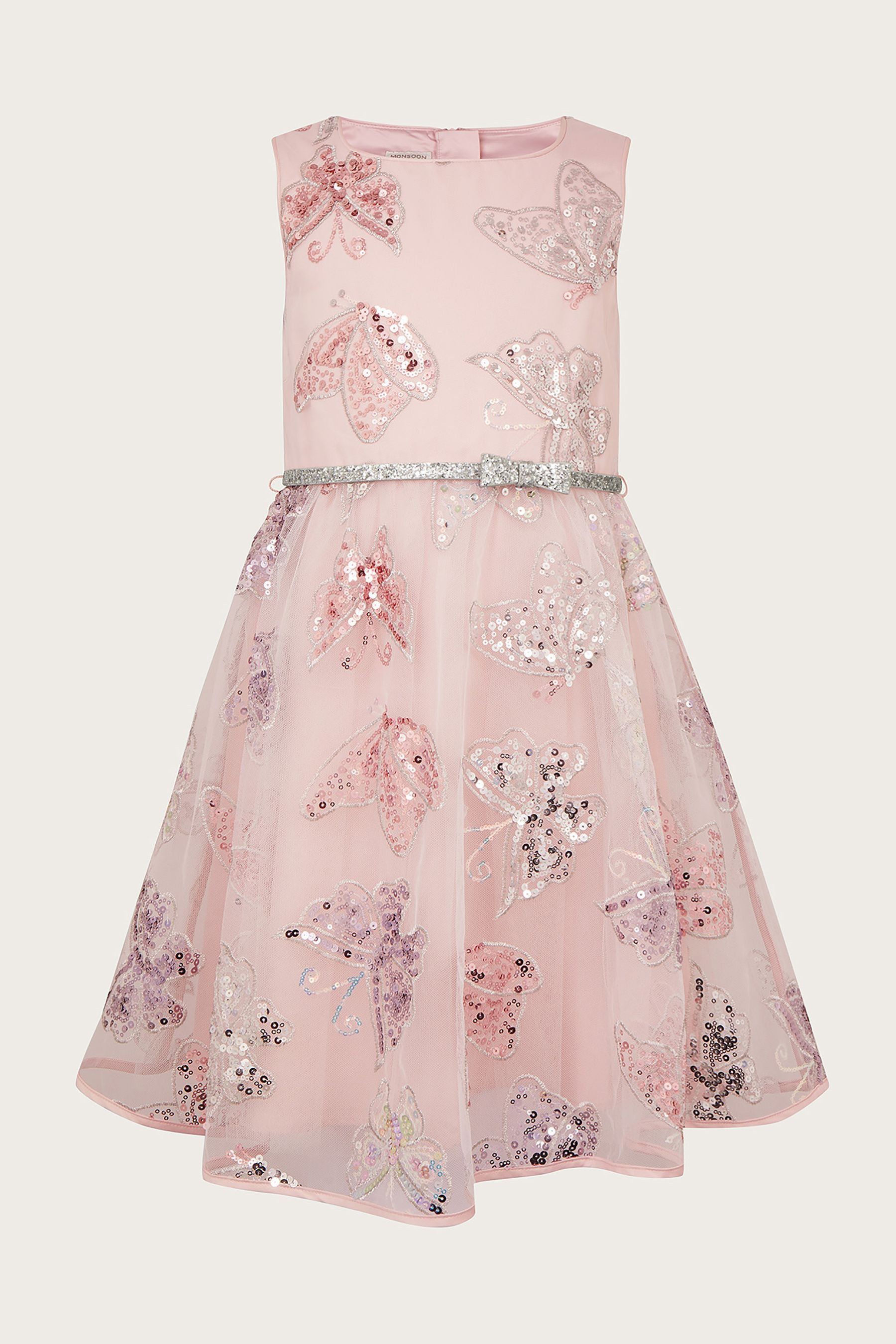 Monsoon pink sequin dress outlet