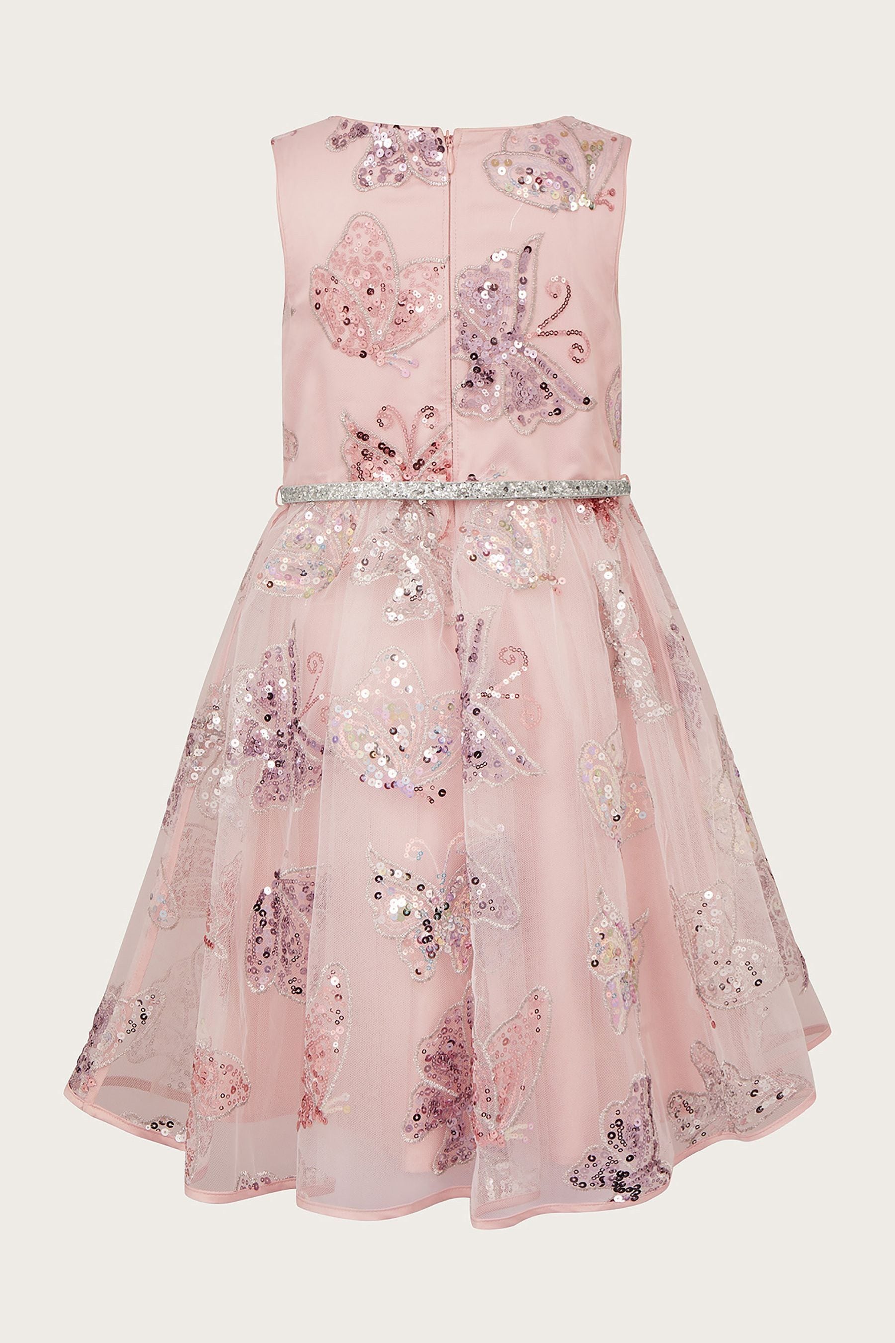 Buy Monsoon Pink Amelia Butterfly Sequin Dress from Next Luxembourg